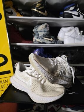 🔥 Nike React Run Infinity White Running Sneakers Men's  Size 10.5